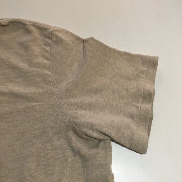 Polo Ralph Lauren Classic Fit Mens Large Polo Shirt Beige Preppy - Picture 3 of 8